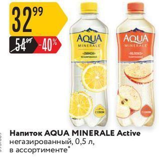 Акция - Напиток AQUA MINERALE Active