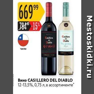 Акция - Вино CASILLERO DEL DIABLO