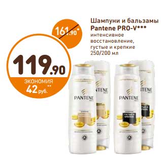 Акция - Шампуни и Бальзамы Pantene Pro-V