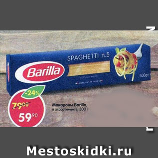 Акция - Макароны Barilla