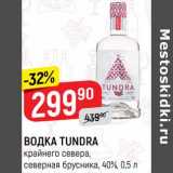 Магазин:Верный,Скидка: Водка Tundra 40%