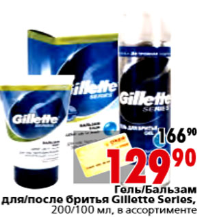 Акция - Гель/Бальзам Gillette Series,