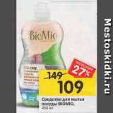 Магазин:Перекрёсток,Скидка:Средство для мытья посуды Биомио