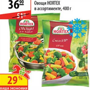 Акция - Овощи Hortex