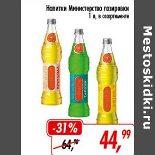 Акция - Напитки Министерство газировки