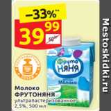 Магазин:Дикси,Скидка:Молоко
ФРУТОНЯНЯ ультрапастеризованное
2,5%, 500 мл