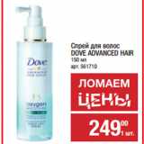 Метро Акции - Спрей для волос
DOVE ADVANCED HAIR