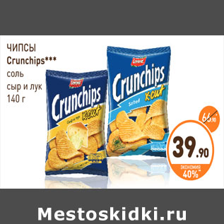 Акция - ЧИПСЫ Crunchips