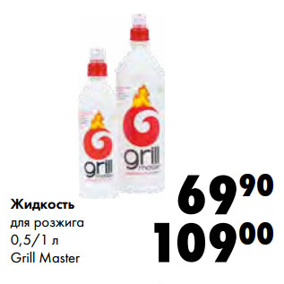 Акция - Жидкость для розжига Grill Master