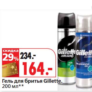 Акция - Гель для бритья Gillette