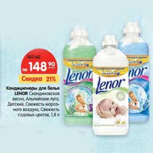 Акция - Кондиционеры для белья LENOR