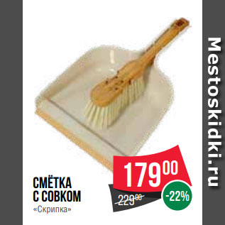 Акция - Смётка с совком «Скрипка»
