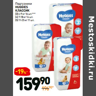 Акция - Подгузники huggies