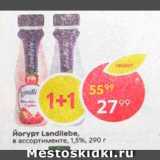 Магазин:Пятёрочка,Скидка:йогурт Landiebe