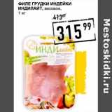Магазин:Лента супермаркет,Скидка:Филе грудки индейки Индилайт, весовые