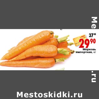 Акция - Морковь импортиная