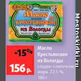 Магазин:Виктория,Скидка:Масло сливочное Крестьянское из Вологды