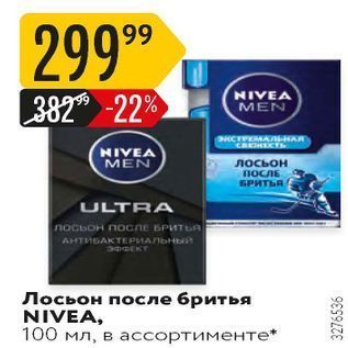 Акция - Лосьон после бритья NIVEA