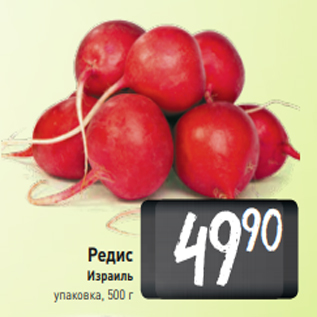 Акция - Редис Израиль упаковка, 500 г