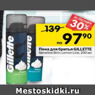 Акция - Пена для бритья Gillette