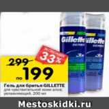 Магазин:Перекрёсток,Скидка:Гель для бритья Gillette 