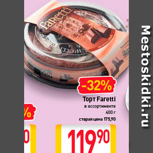 Акция - Торт Faretti