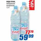 Магазин:Лента,Скидка:Вода Evian