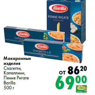 Акция - Макаронные изделия Barilla