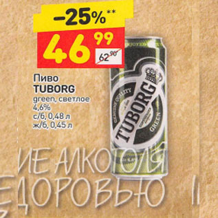 Акция - Пиво Tuborg