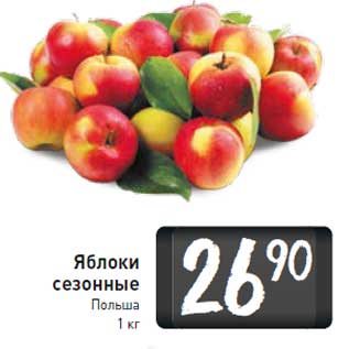 Акция - Яблоки сезонные Польша 1 кг