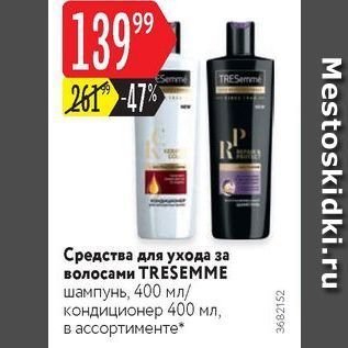 Акция - Средства для ухода за волосами TRESEMME