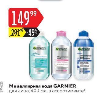 Акция - Мицеллярная вода GARNIER