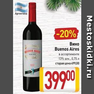 Акция - Вино Buenos Aires
