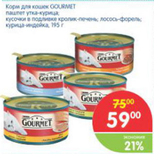 Акция - КОРМ ДЛЯ КОШЕК GOURMET