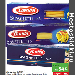 Акция - Макароны Barilla