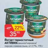Авоська Акции - Йогурт термостатный АКТИВИА 2,7%