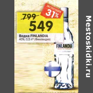 Акция - Водка Finlandia 40%