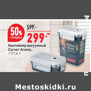 Акция - Контейнер вакуумный Curver Aroma 1,1/1,6 л