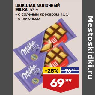 Акция - Шоколад молочный Milka