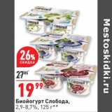 Магазин:Окей,Скидка:Биойогурт Слобода 2,9-8,7%