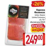 Магазин:Билла,Скидка:Нарезка
Фелинезе
Шпек, Окорок,
Шейка Симонини