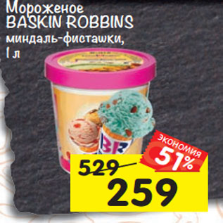 Акция - Мороженое BASKIN ROBINS