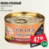 Магазин:Spar,Скидка:Лосось рубленый
подкопченный
120 г
(Русское море)