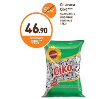 Акция - Семечки Ciko