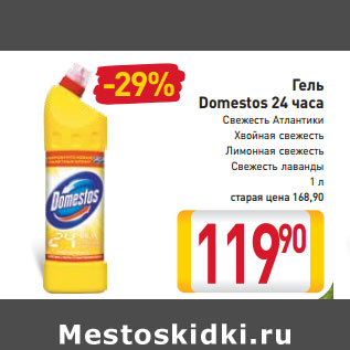 Акция - Гель Domestos 24 часа