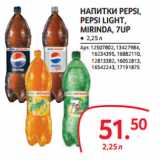 Магазин:Selgros,Скидка:НАПИТКИ PEPSI,
PEPSI LIGHT,
MIRINDA, 7UP