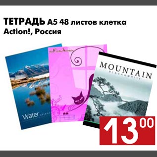 Акция - Тетрадь А5 Action