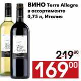 Магазин:Наш гипермаркет,Скидка:Вино Terre Allegre