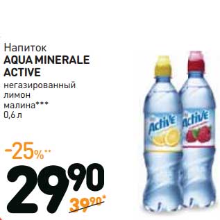 Акция - Напиток Aqua Minerale Active