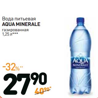 Акция - Вода питьевая Aqua Minerale